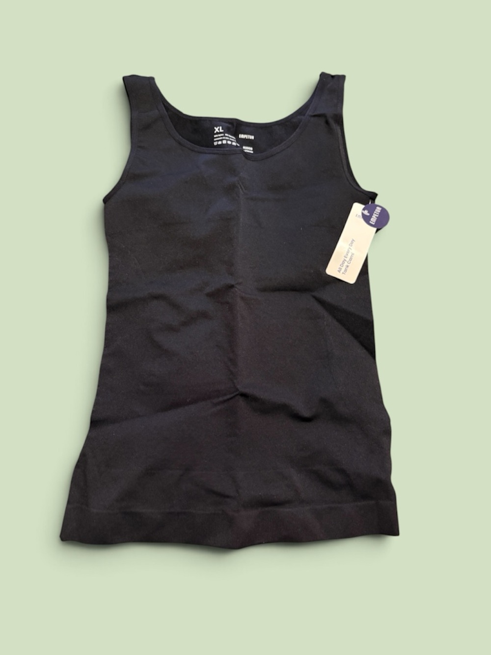 Everyday Seamless Black Tank Top - Shapermint Empetur